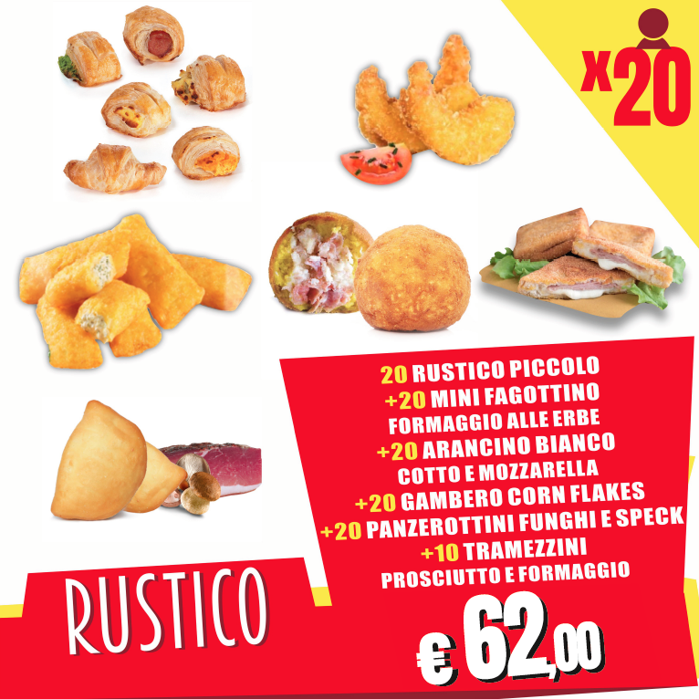 MENU RUSTICO X20